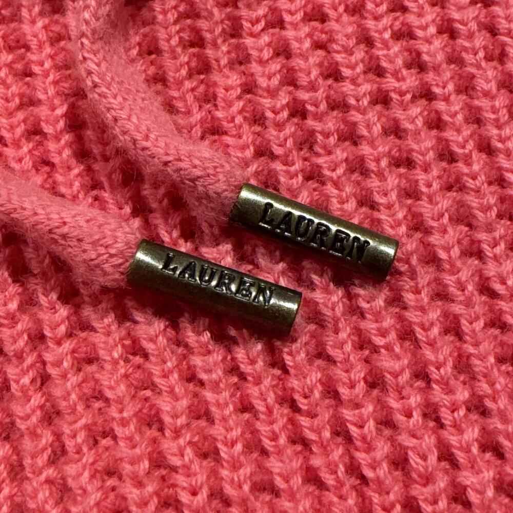 Lauren Ralph Lauren Sweater Y2K Cottage Cozy Preppy Minimalist Pink Size Medium - Picture 4 of 7